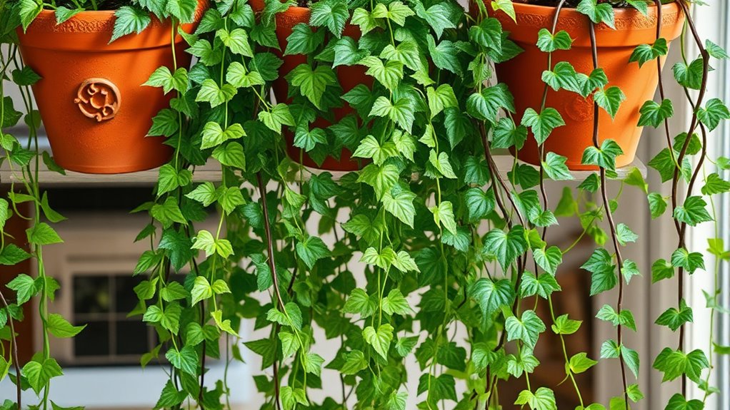 cascading lush green foliage