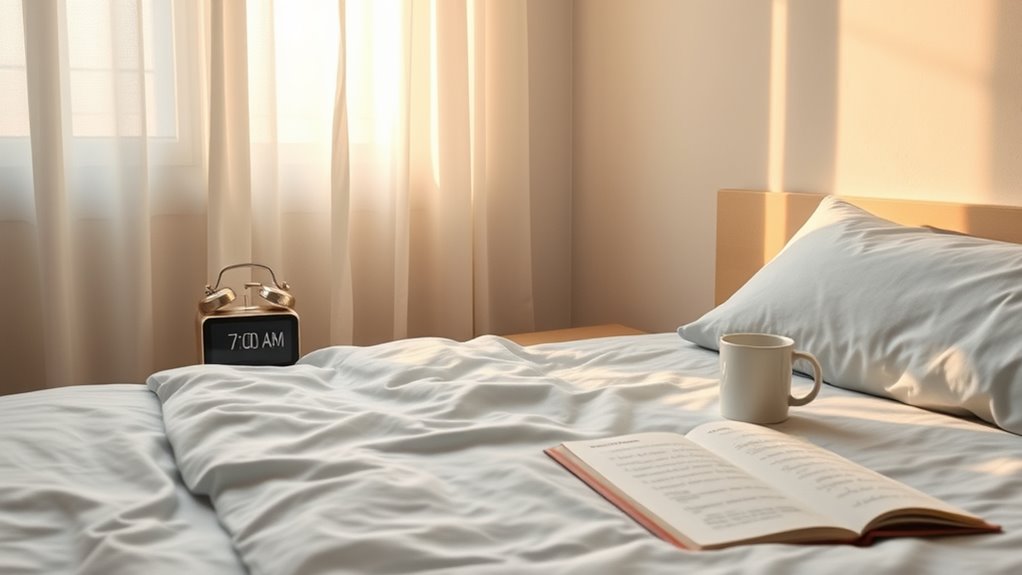 consistent sleep and wake