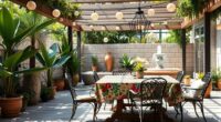 create outdoor dining space