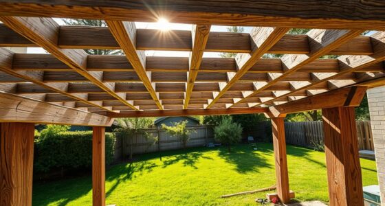 diy pergola construction project