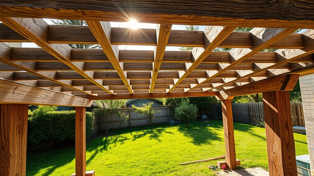 diy pergola construction project