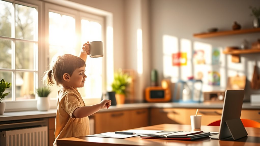 establish boundaries and routines