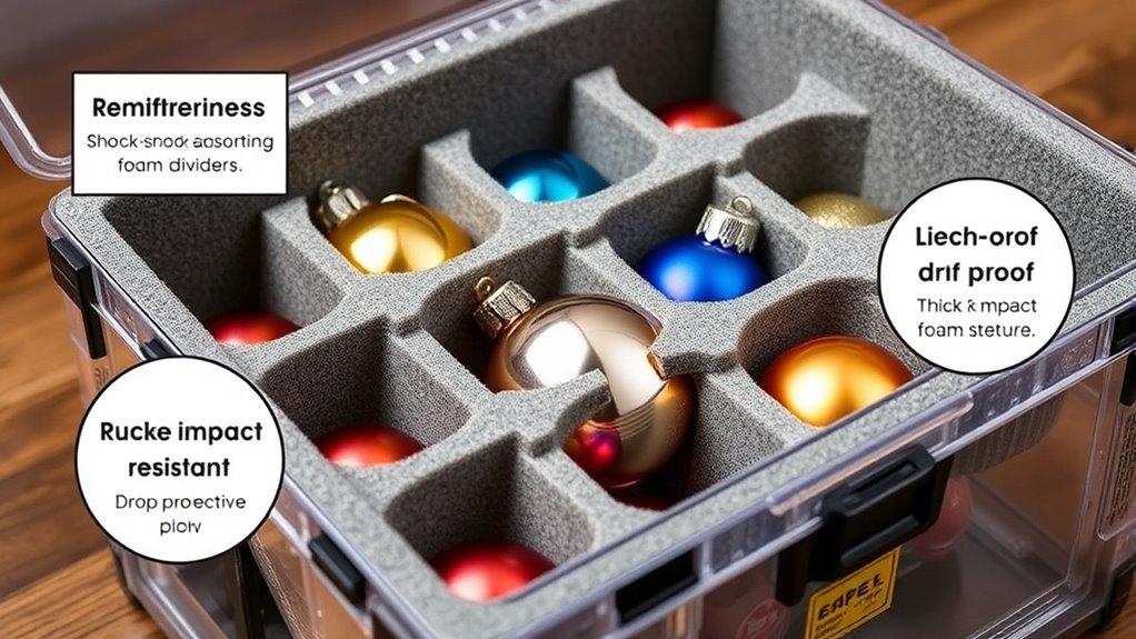 impact resistant ornament containers