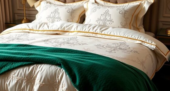 luxurious king bed bedding