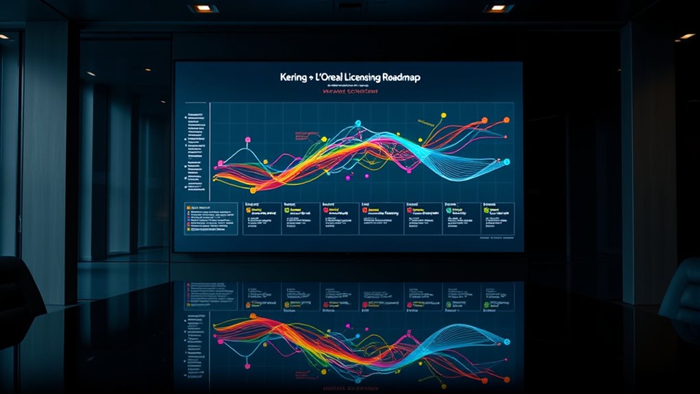 luxury beauty licensing timeline