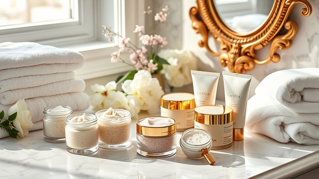 luxury body scrub sets