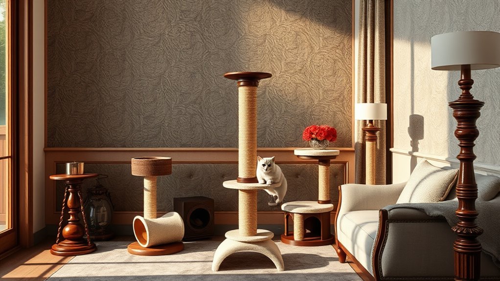 luxury cat scratching posts