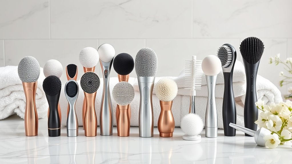 luxury facial cleansing brushes