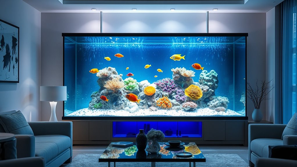 luxury home aquarium designs
