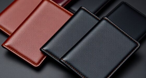 luxury leather passport sets