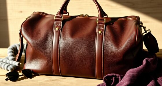 luxury leather travel bags