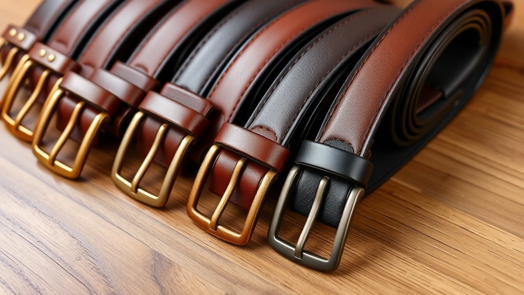 luxury men s leather belts
