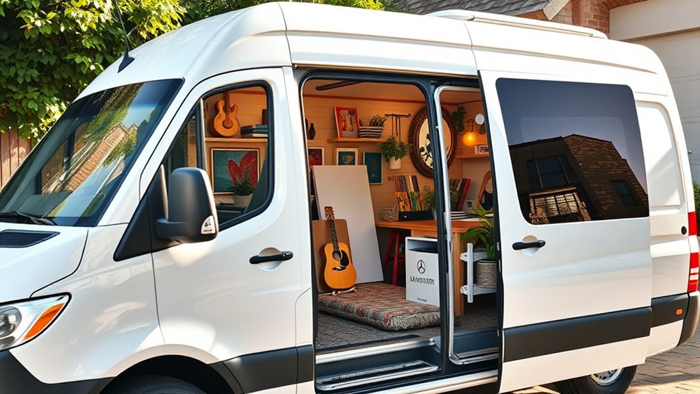 mercedes benz transforms cabins into studios