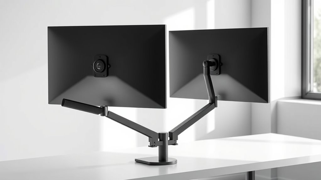monitor arm weight and flexibility