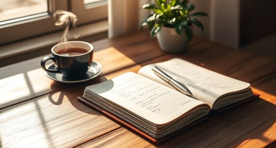 morning journaling fosters mindful intentions