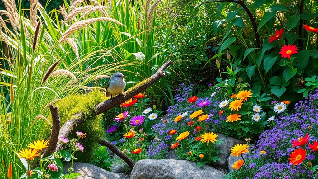 native plants and water