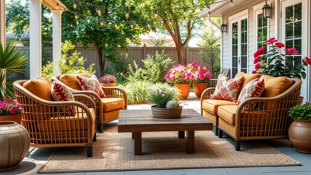 outdoor furniture selection