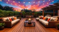 outdoor living room design