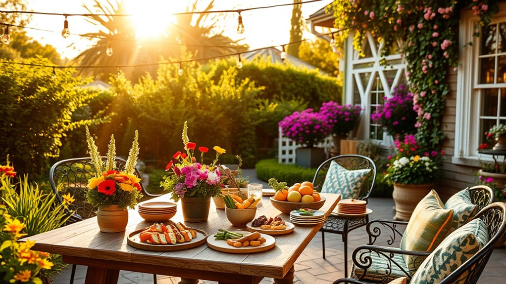 outdoor warmth and lighting