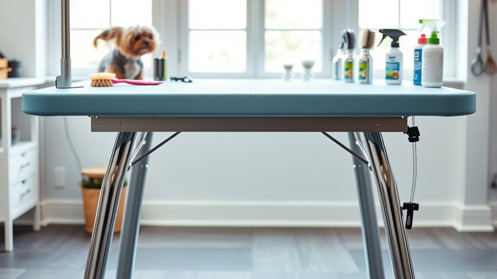 pet grooming table features