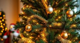 realistic pre lit christmas trees