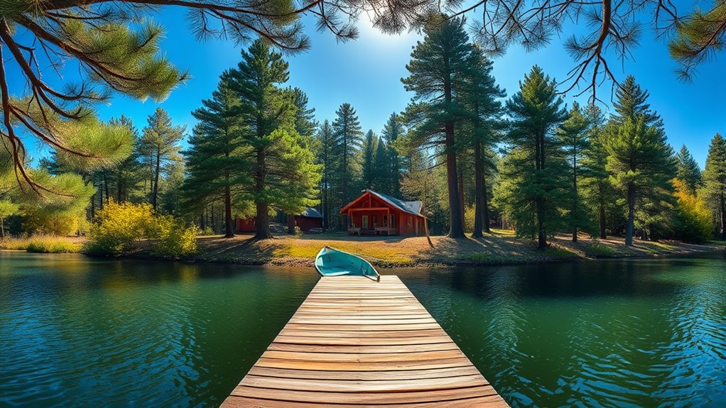 secluded beaches or mountain cabins