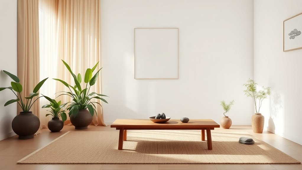 serene natural minimalist sanctuary