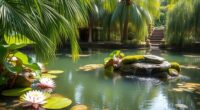 serene water garden design