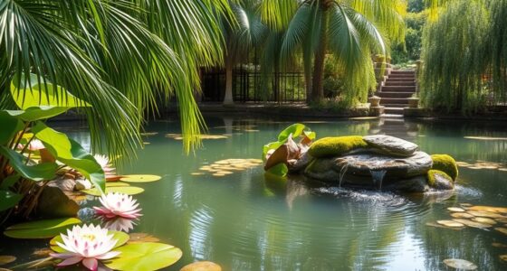 serene water garden design