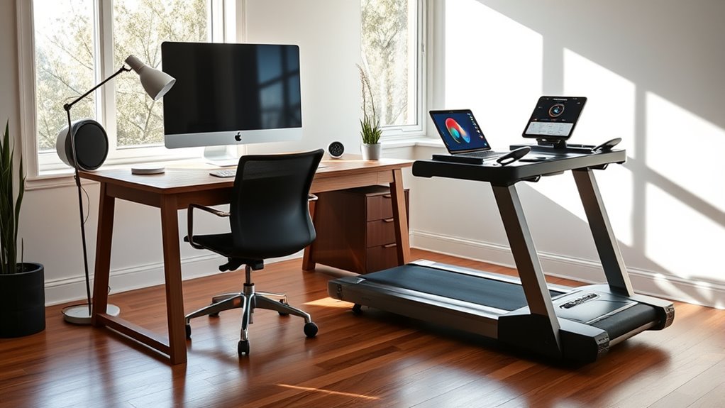 smart treadmill desk setups