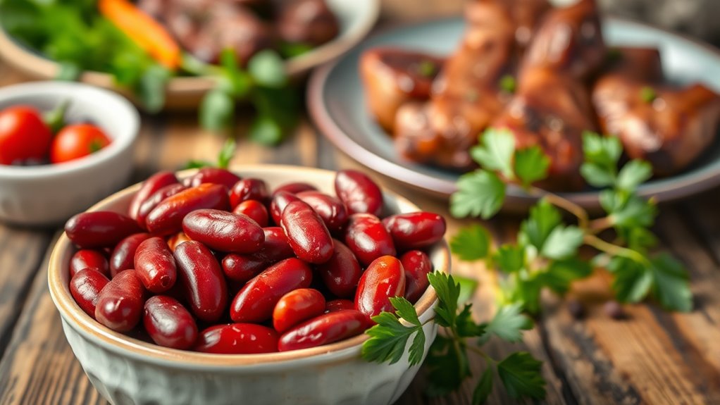 swap red meat for beans