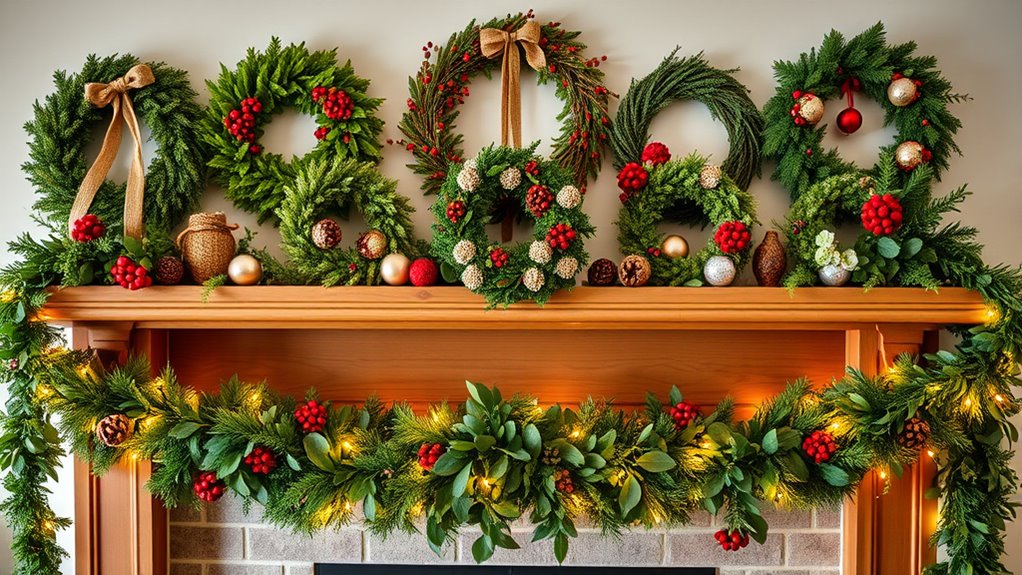 top wreath and garland sets