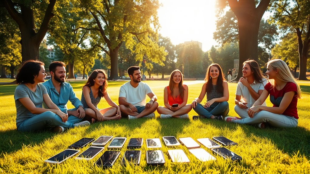 unplugging to reconnect socially