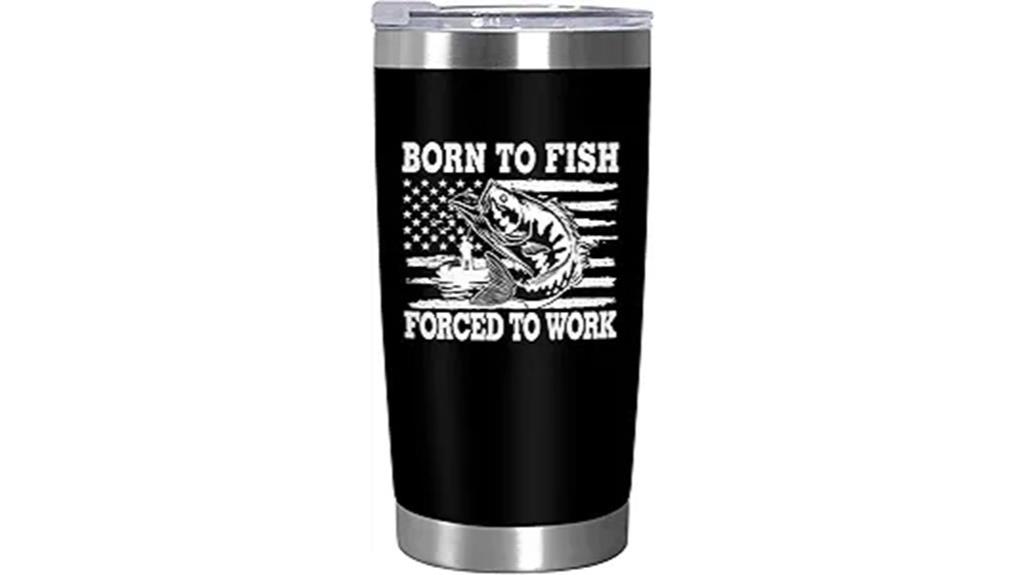 christmas fishing tumbler