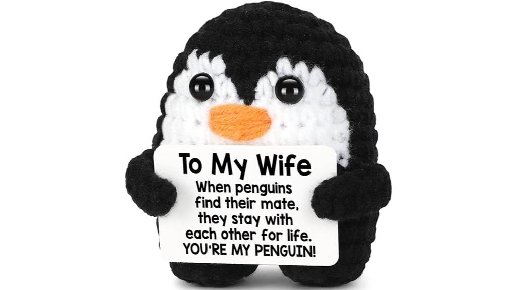 crochet penguin anniversary gift