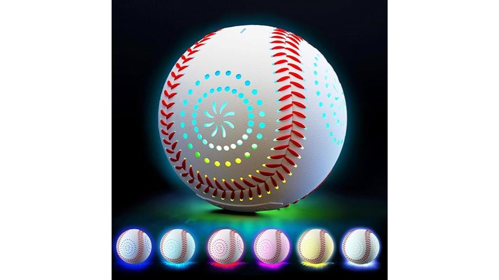 led glow in dark baseball