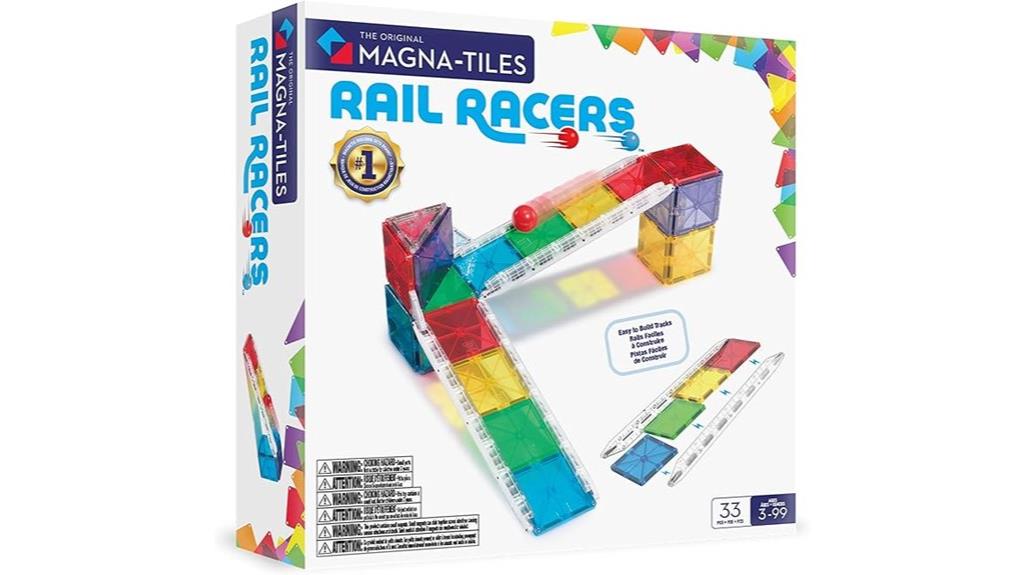 magnetic rail racer set