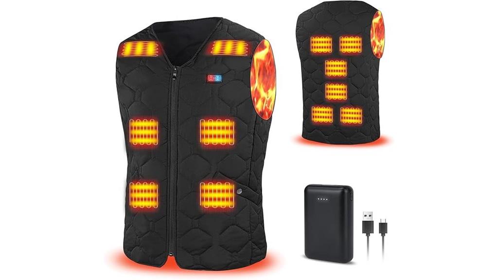 men s battery powered heated vest