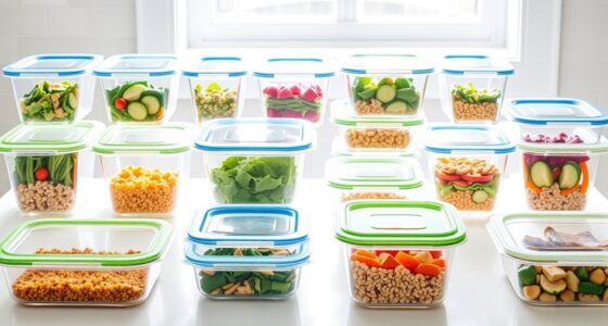 top glass meal storage