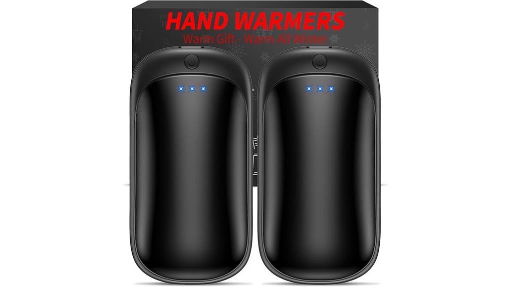 twin rechargeable hand warmers
