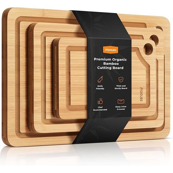 Bamboo Cutting Boards Set – Juice Groove 3-Piece