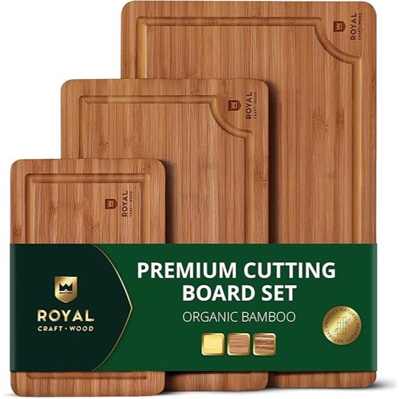 bamboo cutting board set