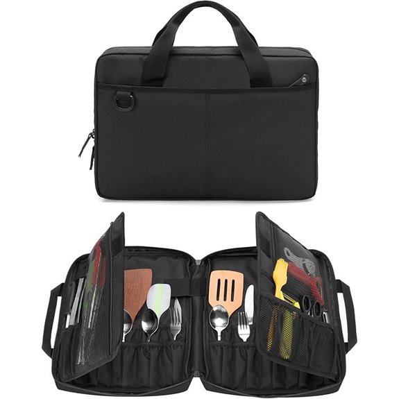 Samdew Chef Knife Bag with Multiple Slots and Pockets