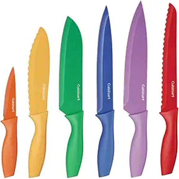 Cuisinart 12-Piece Colorful Knife Set