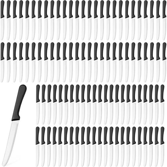hundred stainless steel knives