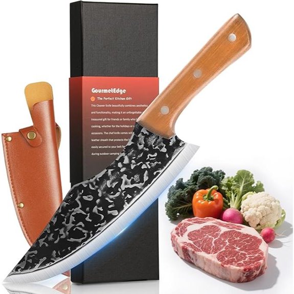 7-Inch Japanese Steel Chef Knife with Sheath