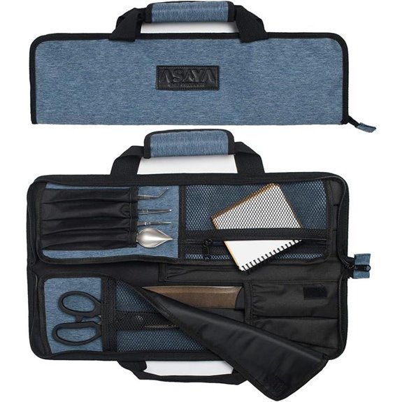 Asaya Chef Knife Roll Bag with Pockets
