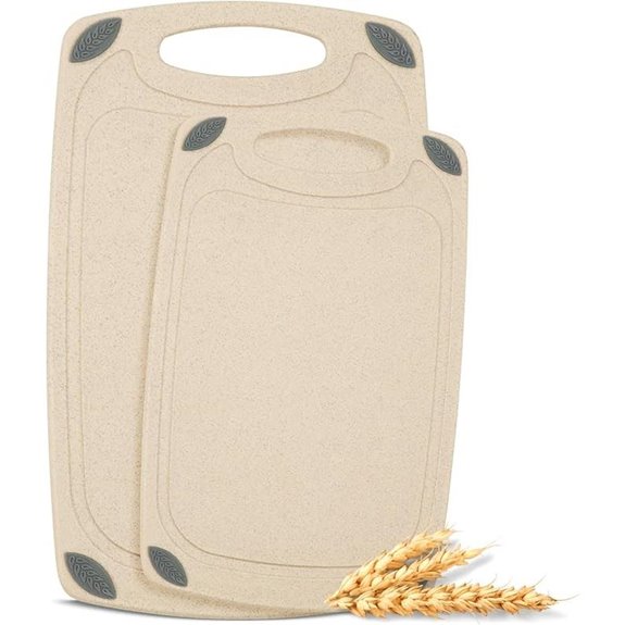 Reversible Wheat Straw Cutting Board Set (2-piece)