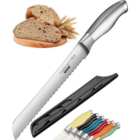 Orblue Serrated Bread Knife with Wavy Edge