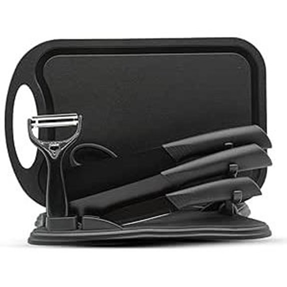 Magicorange 7-Piece Kitchen Knife Set with Block